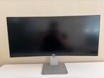 Dell u3415w computerscherm 34 inch curved, Rotatif, Comme neuf, Enlèvement, DELL