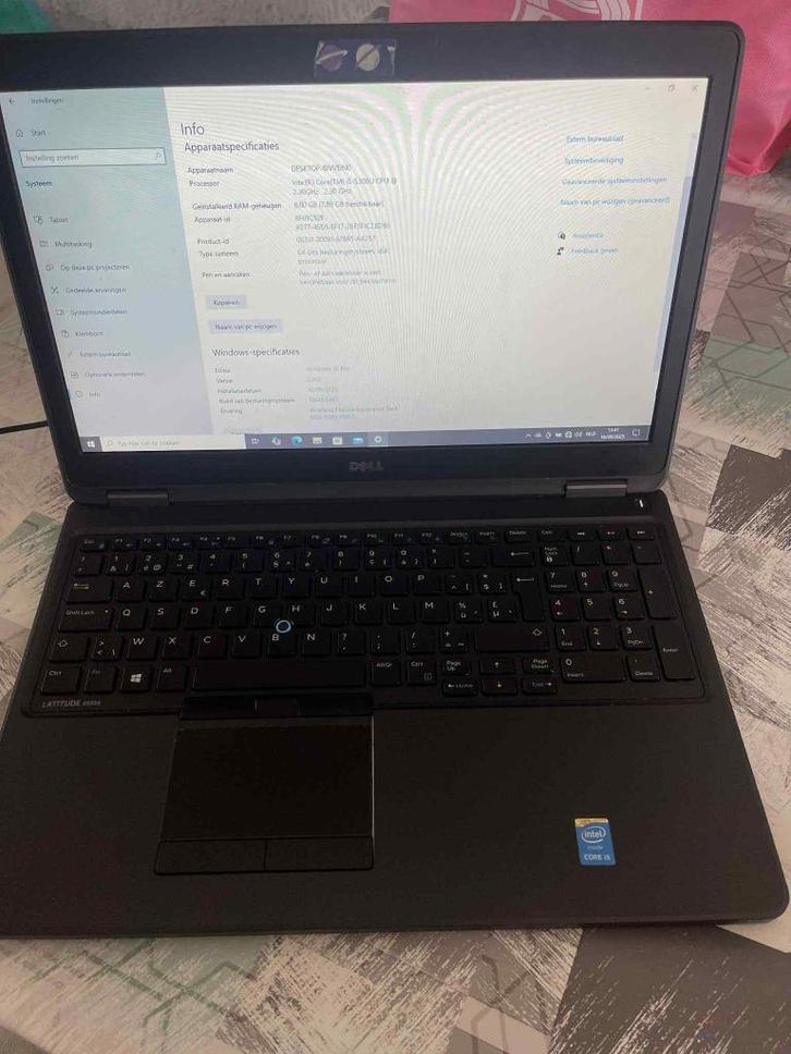 Latop van merk Dell met I5 processor, Computers en Software, Windows Laptops, Zo goed als nieuw, 16 inch, 8 GB, Met videokaart