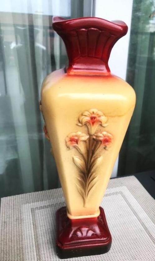 Vase Art Déco relief Belge années 1920 - 1930 H 34👀😍🤗, Antiquités & Art, Antiquités | Vases, Enlèvement ou Envoi