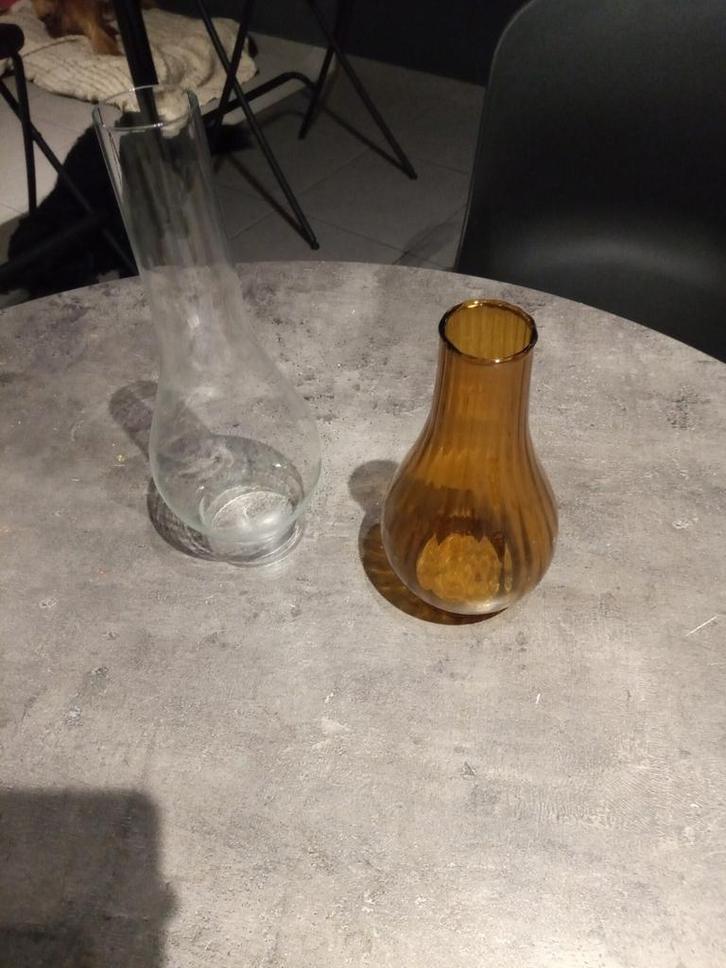 Glazen voor kerosinelamp of olielamp, Antiek en Kunst, Antiek | Verlichting