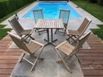 Set de jardin en Teak ( Genius Teak ), Ophalen, Gebruikt, Bijzettafel, 6 zitplaatsen