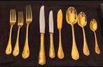 Christofle Marly bestekset 18kt geelgouden totale vergulding, Huis en Inrichting, Keuken | Bestek, Ophalen, Zo goed als nieuw