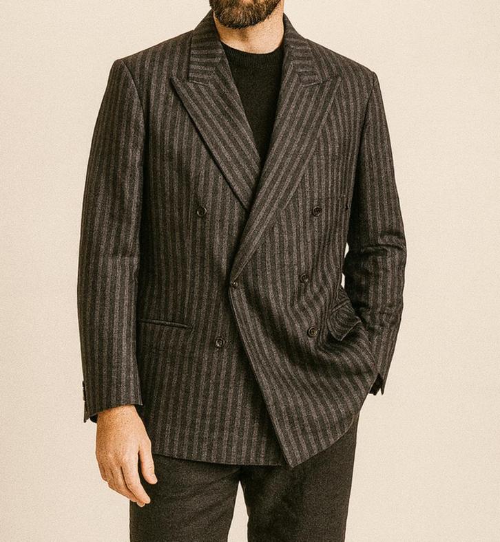 Vintage Scabal blazer wol & zijde maat 50, Kleding | Heren, Kostuums en vesten, Gedragen, Maat 48/50 (M), Zwart, Ophalen of Verzenden