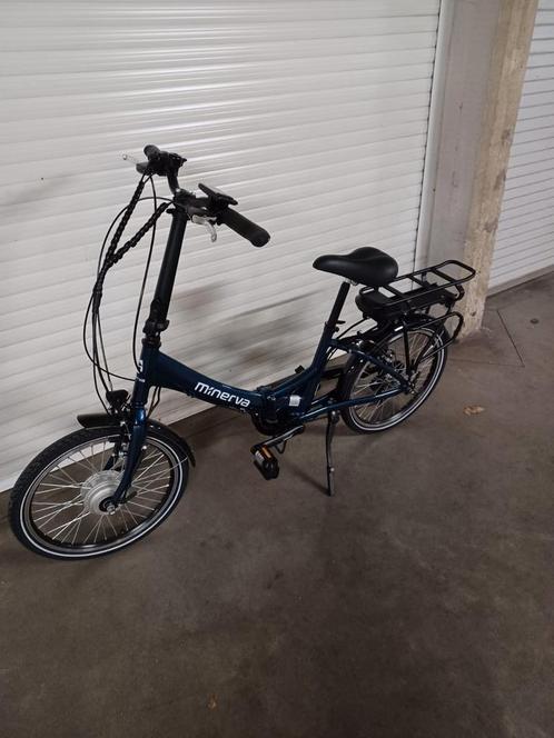 Elektrische plooifiets Minerva 7 speed slechts 30 km, Fietsen en Brommers, Elektrische fietsen, Zo goed als nieuw, Ophalen