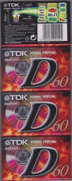 Cassette 4 X TDK neuve, Neuf, dans son emballage, Enlèvement ou Envoi, Vierge