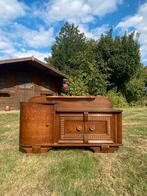 Armoire basse style Art-déco en chêne, Ophalen, 100 tot 150 cm, Art-déco, Zo goed als nieuw
