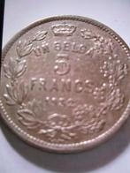 1870 Belgische munt van 5 frank, Postzegels en Munten, Munten | België, Verzenden, Zilver