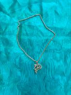 Collier fantaisie argenté 76cm, Met hanger, Nieuw, Ophalen of Verzenden, Zilver