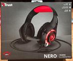 Trust GXT 313 Nero illuminated headset, Neuf, Enlèvement ou Envoi, Microphone repliable, Trust GXT