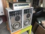 * Vintage set 2 grote boxen + Receiver * 125e, Audio, Tv en Foto, Stereoketens, Gebruikt, Losse componenten, Speakers, Ophalen