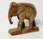 Statuette d'éléphant asiatique, bois sculpté, Enlèvement ou Envoi
