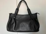 Zwarte lederen handtas Neuville, Enlèvement ou Envoi, Comme neuf, Noir, Sac à main
