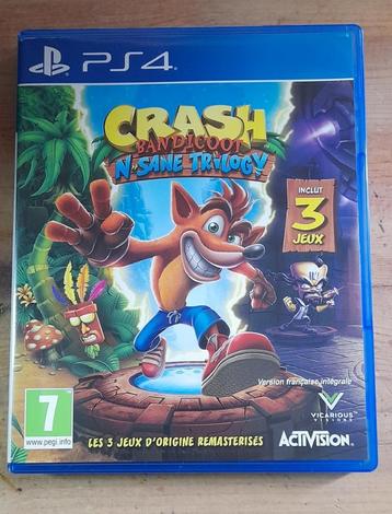 Crash Bandicoot N Sane Trilogy, Consoles de jeu & Jeux vidéo, 1 joueur, Enlèvement ou Envoi, Comme neuf, À partir de 7 ans