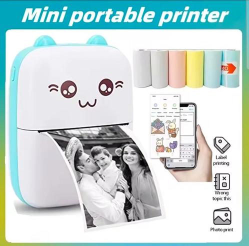 Draadloos Mini Printer (Nieuw), Computers en Software, Printers, Printer, Draadloos, Ophalen of Verzenden