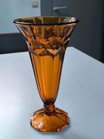 Amberkleurige art deco vaas, Antiek en Kunst, Ophalen of Verzenden