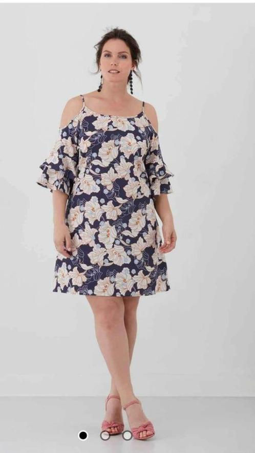 MS Mode Off-shoulder jurk, 48, Kleding | Dames, Grote Maten, Zo goed als nieuw, Jurk, Ophalen of Verzenden