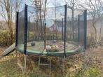 Trampoline met veiligheidsnet 366 cm, Ophalen, Gebruikt