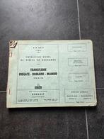 Renault Transfluide Fregate onderdelen catalogus Domaine, Ophalen of Verzenden, Gelezen