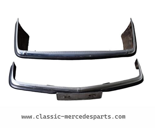 Voorbumper + achterbumper Mercedes 107 verchroomd, Auto-onderdelen, Carrosserie, Bumper, Mercedes-Benz, Voor, Achter, Gebruikt