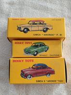 Lot nr. 7 _ Dinky Atlas (2 Simca + 1 Renault), Ophalen of Verzenden, Zo goed als nieuw, Auto, Dinky Toys