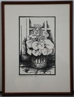 Lieven D'Haese - Linosnede - 1983, Antiek en Kunst, Ophalen