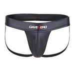 Jockstrap faux-leather maat M-L, Kleding | Heren, Verzenden, Zwart