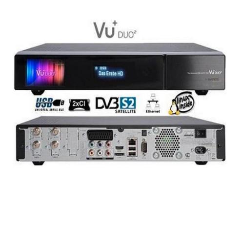 VU+ duo 2 satelliet ontvanger- decoder . satelliet en kabel, Audio, Tv en Foto, Decoders en Harddiskrecorders, Zo goed als nieuw
