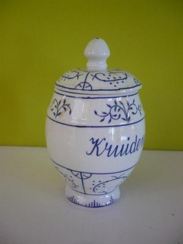 Mooie vintage kruidenpotje Boch Copenhague beschikbaar voor biedingen