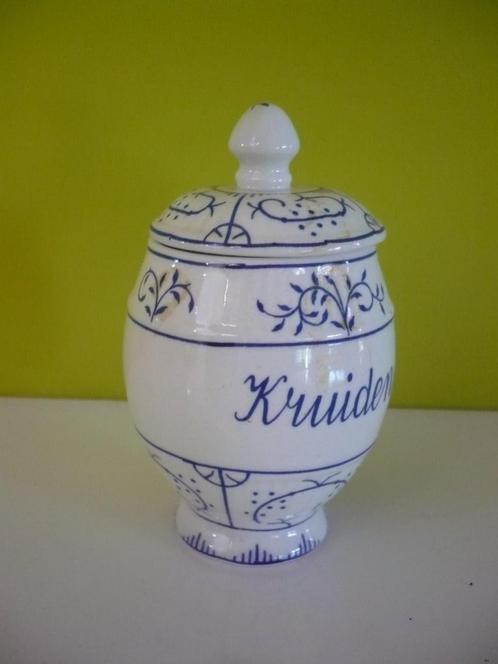 Mooie vintage kruidenpotje Boch Copenhague, Antiek en Kunst, Curiosa en Brocante, Ophalen of Verzenden