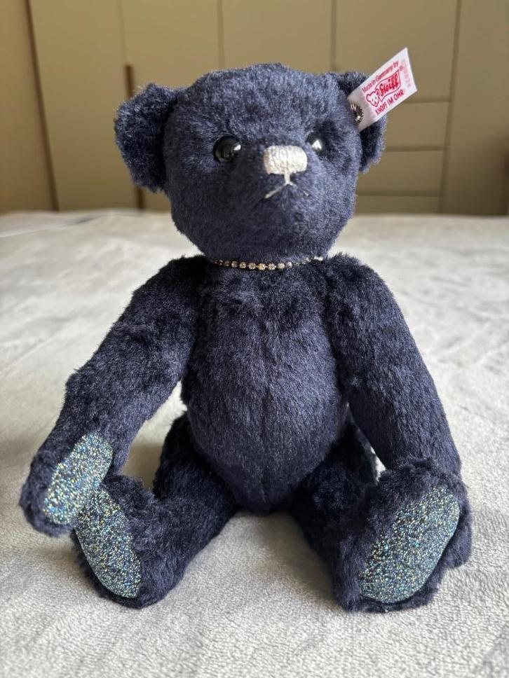 Steiff Teddybeer Saphir, Verzamelen, Beren en Cherished Teddies, Zo goed als nieuw, Stoffen beer, Steiff, Ophalen of Verzenden