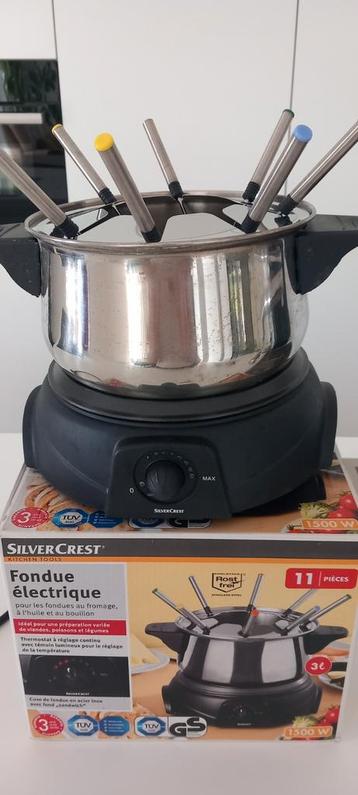 Elektrische  fondustel van  het  merk  SilverCrest., Enlèvement, Comme neuf, Inox, Autres types