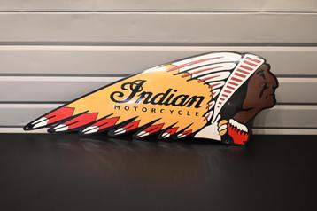 Plaque émaillée originale Indian Motorcycle 61x19 cm