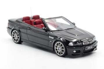 BMW E46 M3 Cabrio 2004 Jet Black Otto Mobile NIEUW 1/18 beschikbaar voor biedingen