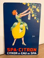 Plaque métallique Spa Citron, Verzamelen, Merken en Reclamevoorwerpen, Ophalen of Verzenden, Zo goed als nieuw