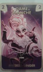 Verzamelkaart  'Dame Blanche' Masked Singer 2024, Ophalen of Verzenden
