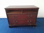 Vintage houten opbergkast met klep – te restaureren, Huis en Inrichting, Ophalen of Verzenden, Gebruikt, Vintage secretairekast in een klassiek/retro stijl