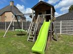 Stevig houten speelhuis met glijbaan en schommel Kidsplay, Kinderen en Baby's, Ophalen, Gebruikt, Glijbaan