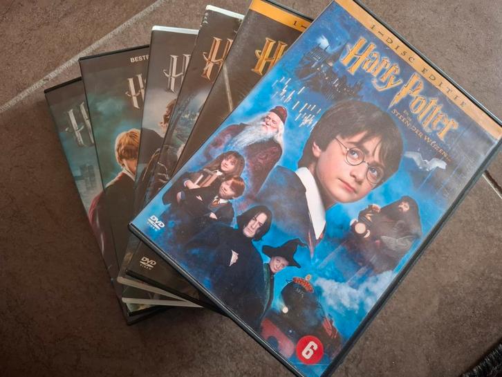 Eerste 4 Harry Potter DVD's, Verzamelen, Harry Potter, Gebruikt, Overige typen, Ophalen