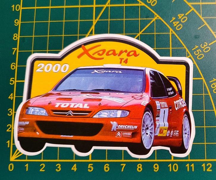 Sticker Rally Citroën Xsara T4 FRC 2000, Verzamelen, Stickers, Ophalen of Verzenden