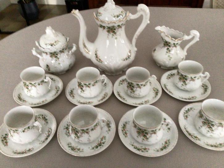 koffieservies, Huis en Inrichting, Keuken | Servies, Zo goed als nieuw, Porselein, Ophalen