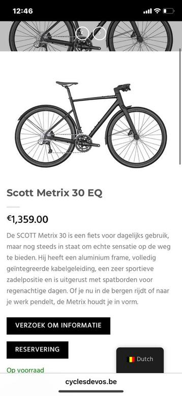 Scott Metrix 30 EQ 2023 beschikbaar voor biedingen
