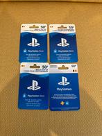4x PSN Kaarten 50€, Games en Spelcomputers, Ophalen, Nieuw