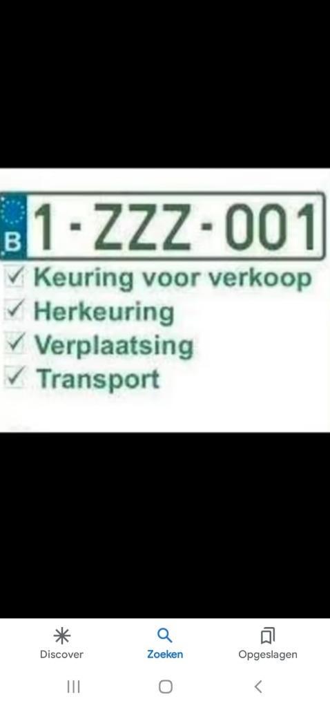 Z platen keuring voor verkoop, Diensten en Vakmensen, Auto en Motor | Monteurs en Garages, Apk-keuring, 24-uursservice, Mobiele service