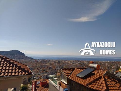 Villa 2+1 à Alanya avec une vue imprenable 3582, Immo, Étranger, Turquie