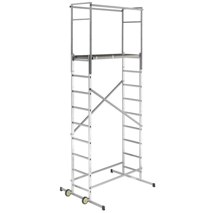 Stelling te koop, Doe-het-zelf en Bouw, Steigers, Zo goed als nieuw, Rolsteiger of Kamersteiger, 2 tot 5 meter, Ophalen