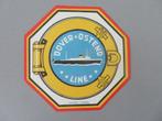 ancienne étiquette d'expédition Dover Ostend line, Comme neuf, Carte, Photo ou Gravure, Enlèvement ou Envoi