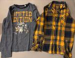 Set (longsleeve + hemd) mt 128, Ophalen of Verzenden, Zo goed als nieuw, Jongen, Setje