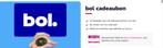 Bol cadeau bon twv 125 euro, Tickets en Kaartjes, Eén persoon, Cadeaubon, Overige typen