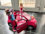 Barbie roze fiat cabrio, Kinderen en Baby's, Speelgoed | Poppen, Zo goed als nieuw, Ophalen, Barbie