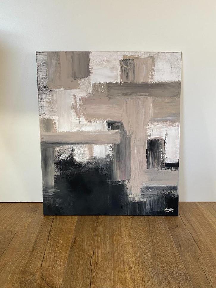 schilderij, Antiek en Kunst, Kunst | Schilderijen | Modern, Ophalen of Verzenden